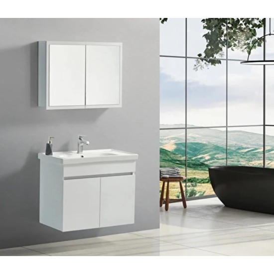 Bella Bathroom 60 Cm Bathroom Cabinet Set Top and Bottom 