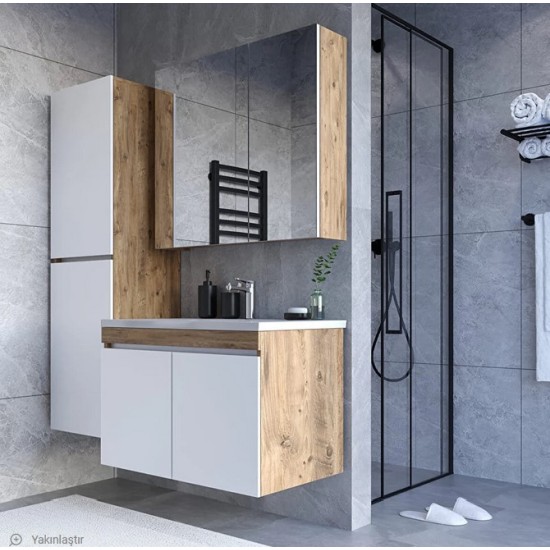 TOKYO BATHROOM CABINET SET + HIGH CABINET Mdf 