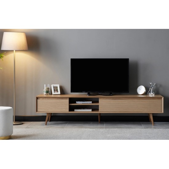 AVONA TV STAND, WALNUT