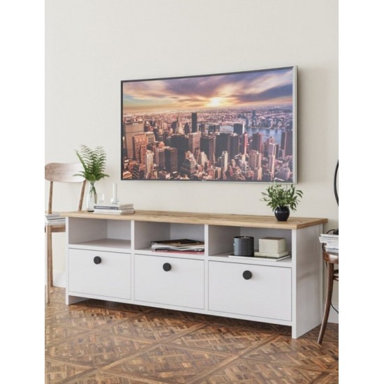 Haus Wooden Decorative TV Unit