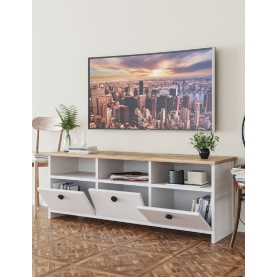 Haus Wooden Decorative TV Unit