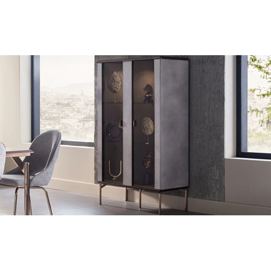 Havana 2 Covered Silver Display Cabinet